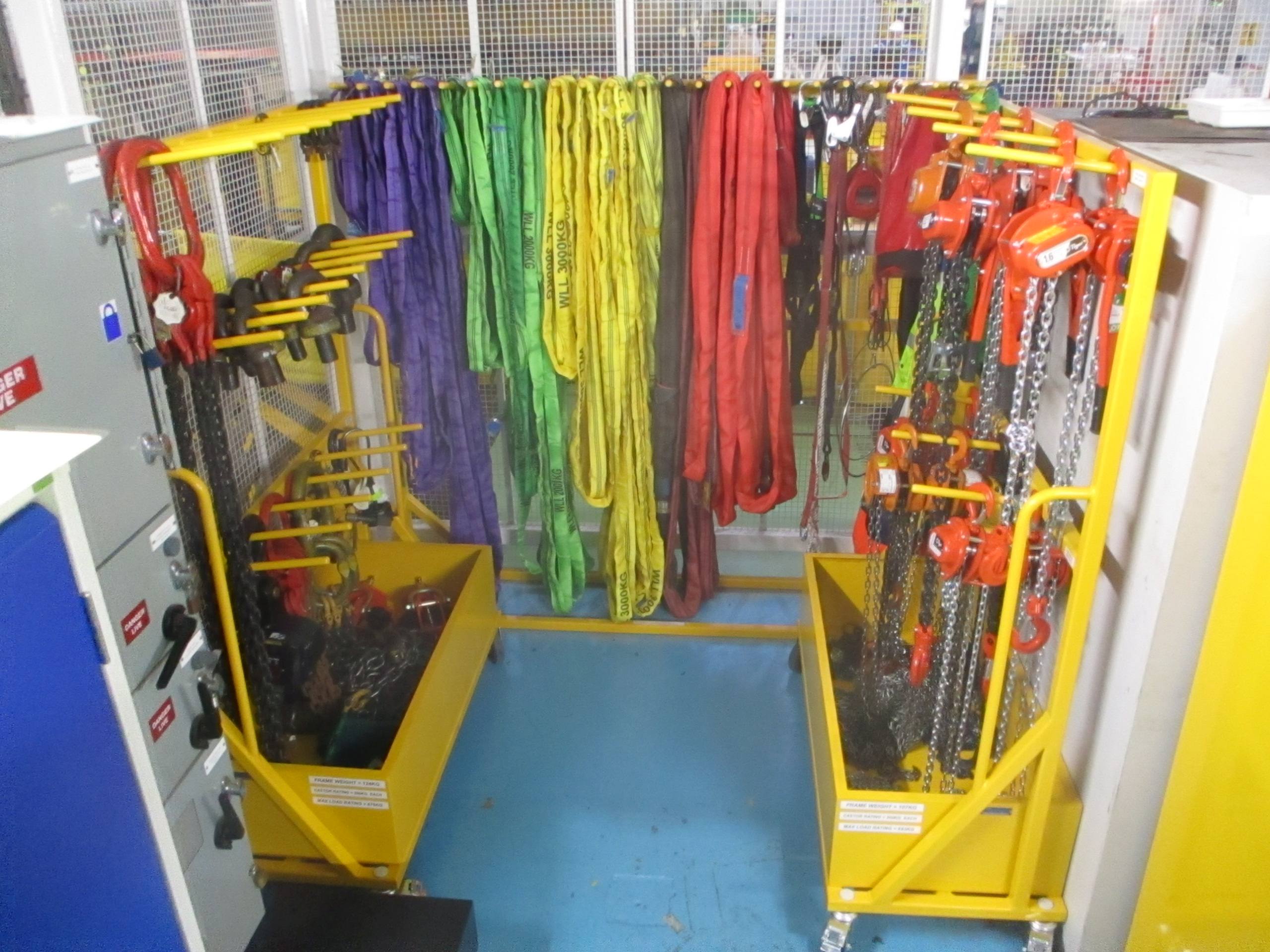 Swipping Rack Sling Rack Gallery - Lifting Equipment Racks