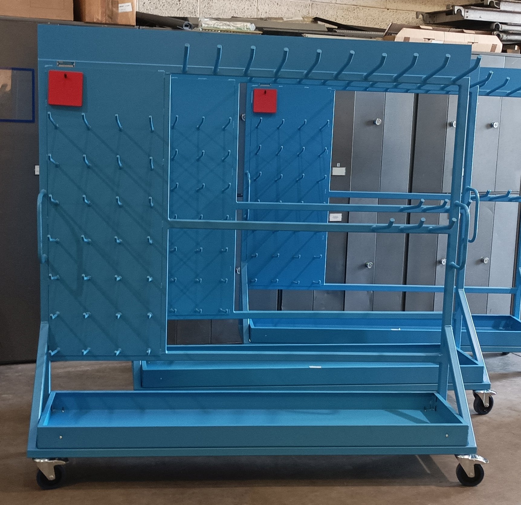 Blue Mobile Combination Rack